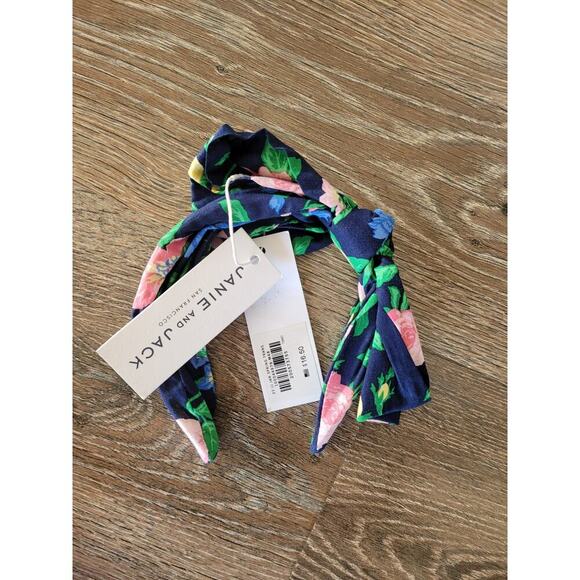 Janie and Jack Toddler Girls Floral Headband with‎ bow NEW One Size #k8 - Picture 1 of 3